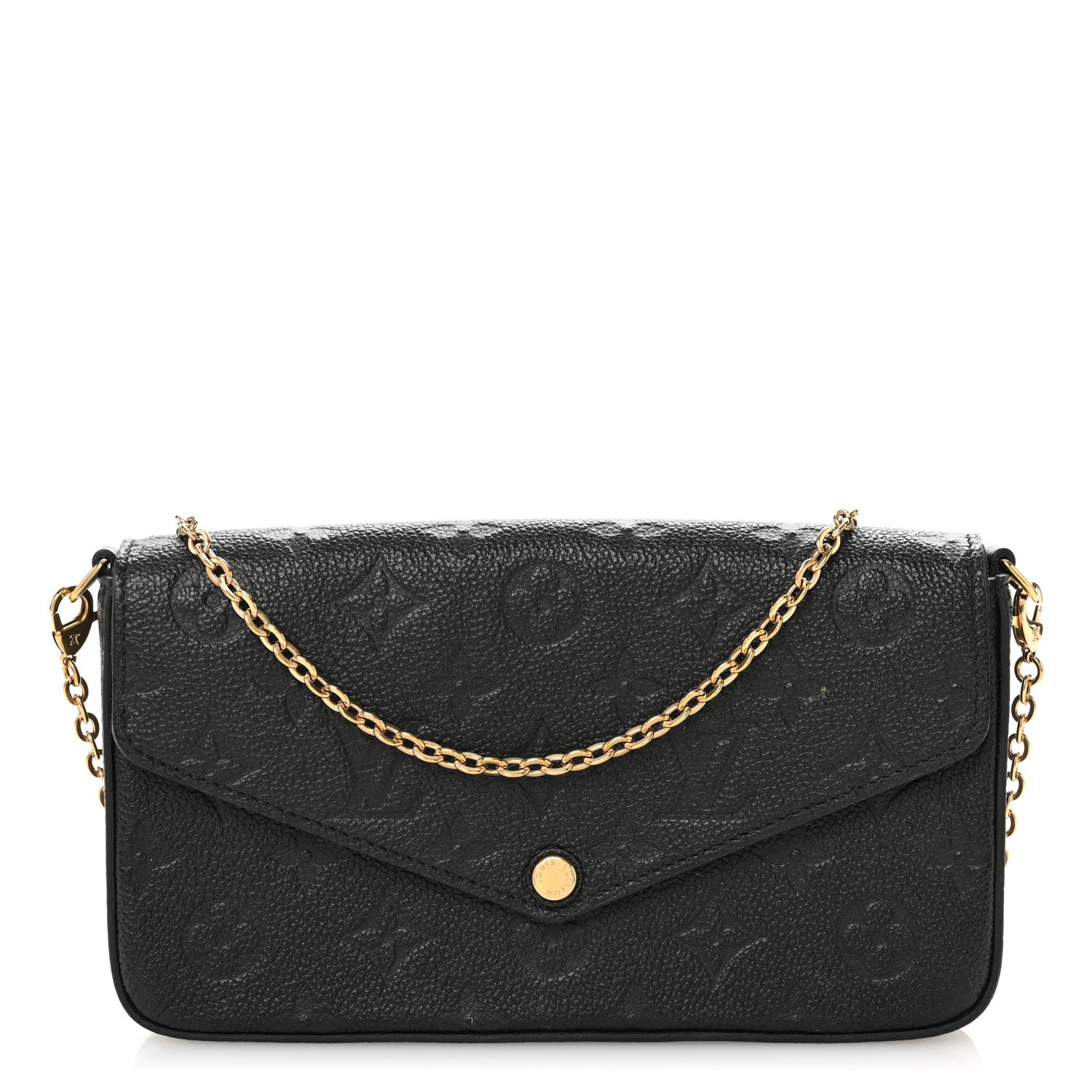 Louis Vuitton Empreinte Pochette Felicie Chain Wallet Black 1 of 12
