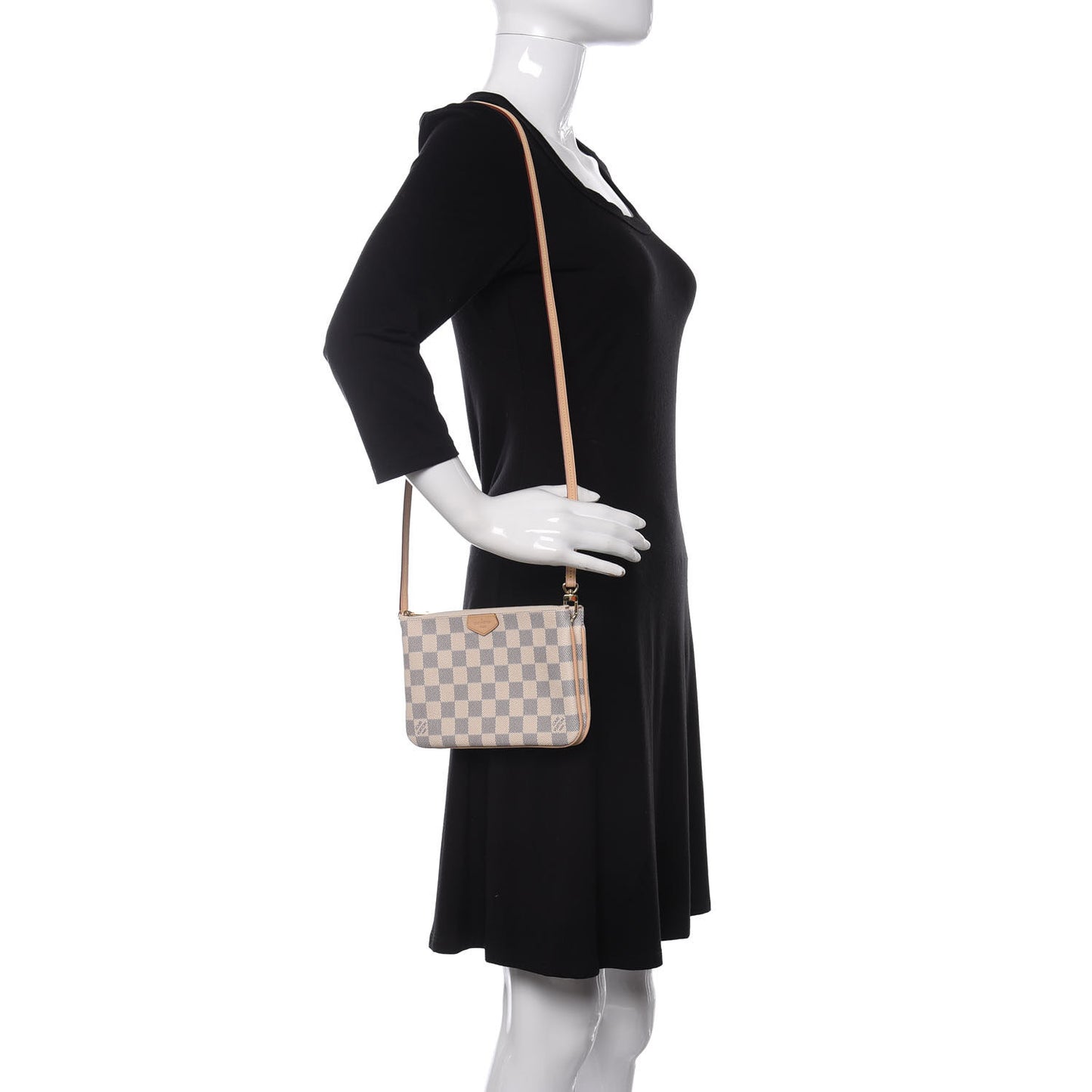 Damier Azur Double Zip Pochette