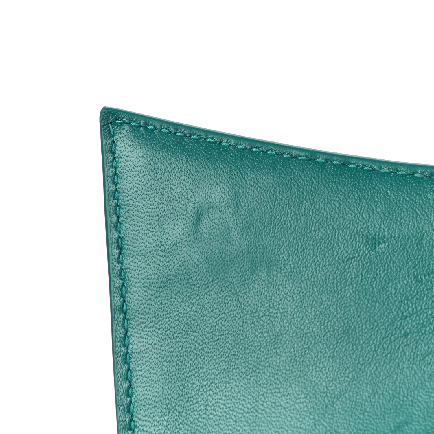 Balenciaga Shiny Calfskin Crocodile Embossed Hourglass Top Handle Bag XS Dark Turquoise 12 of 18