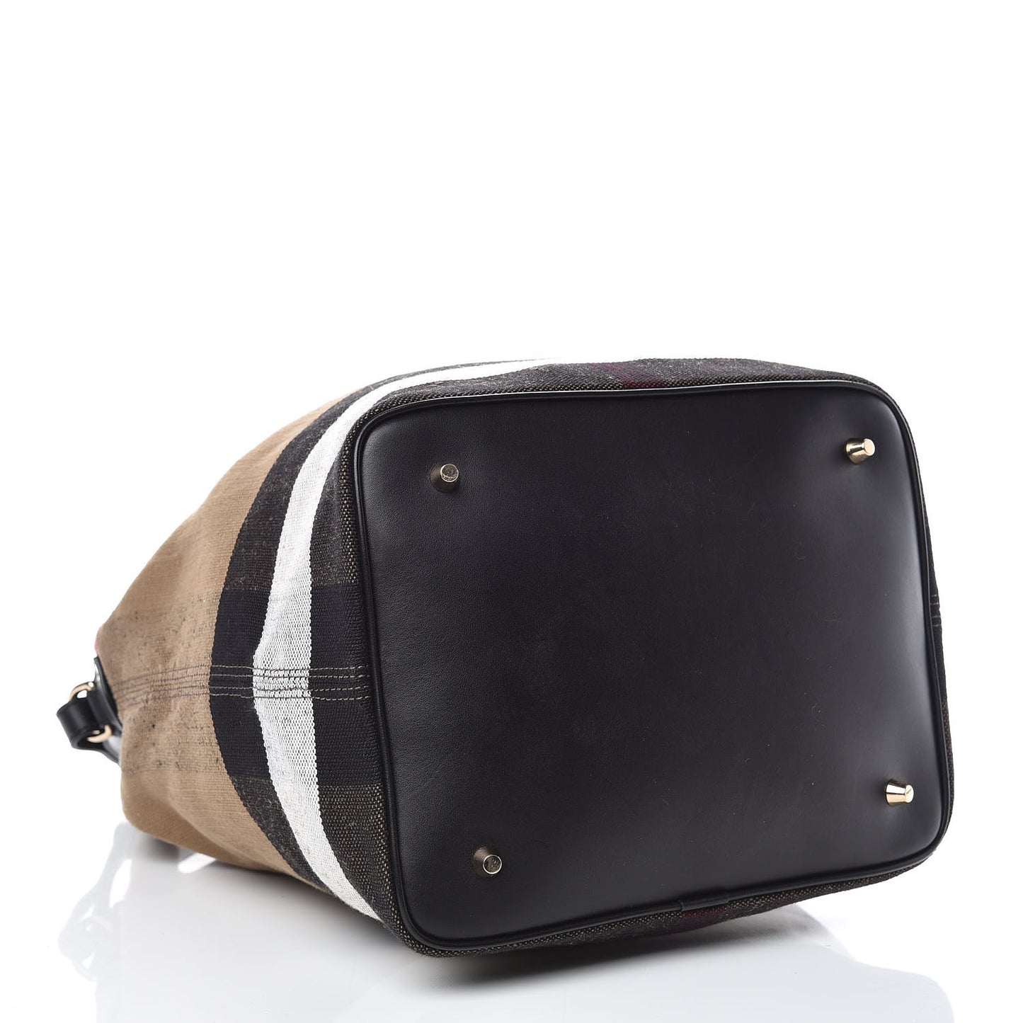 Canvas Mega Check Medium Ashby Hobo Black