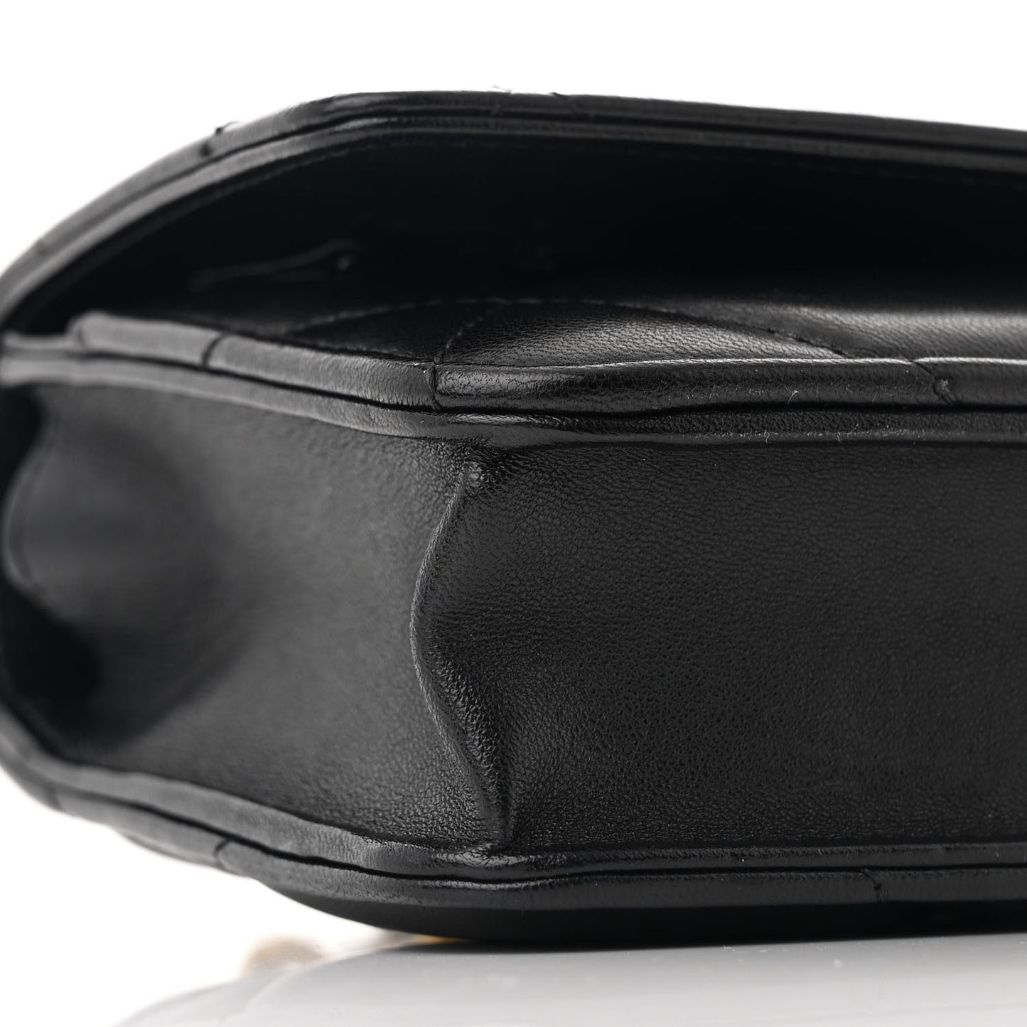 Lambskin Quilted Chanel 19 Wallet On Chain WOC Black
