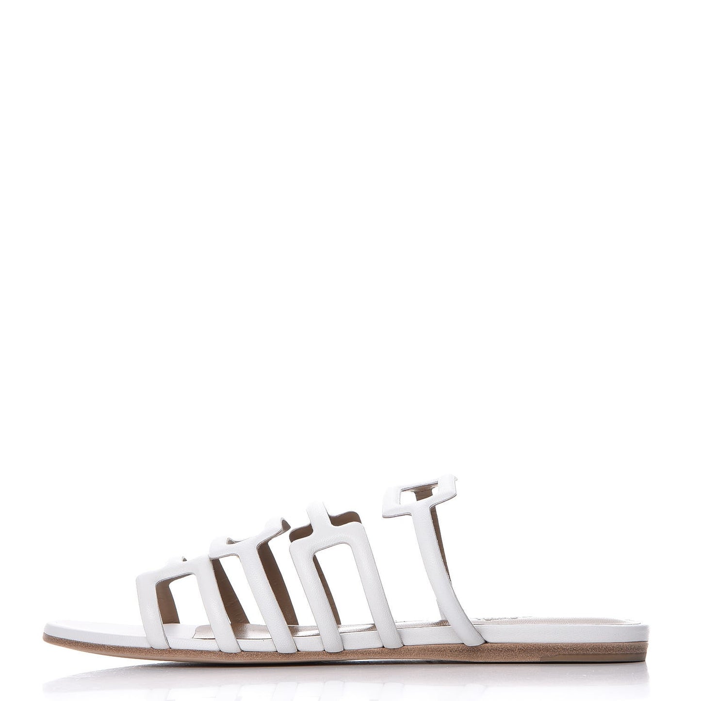 Nappa Calfskin Olympe Sandals 36 Blanc White
