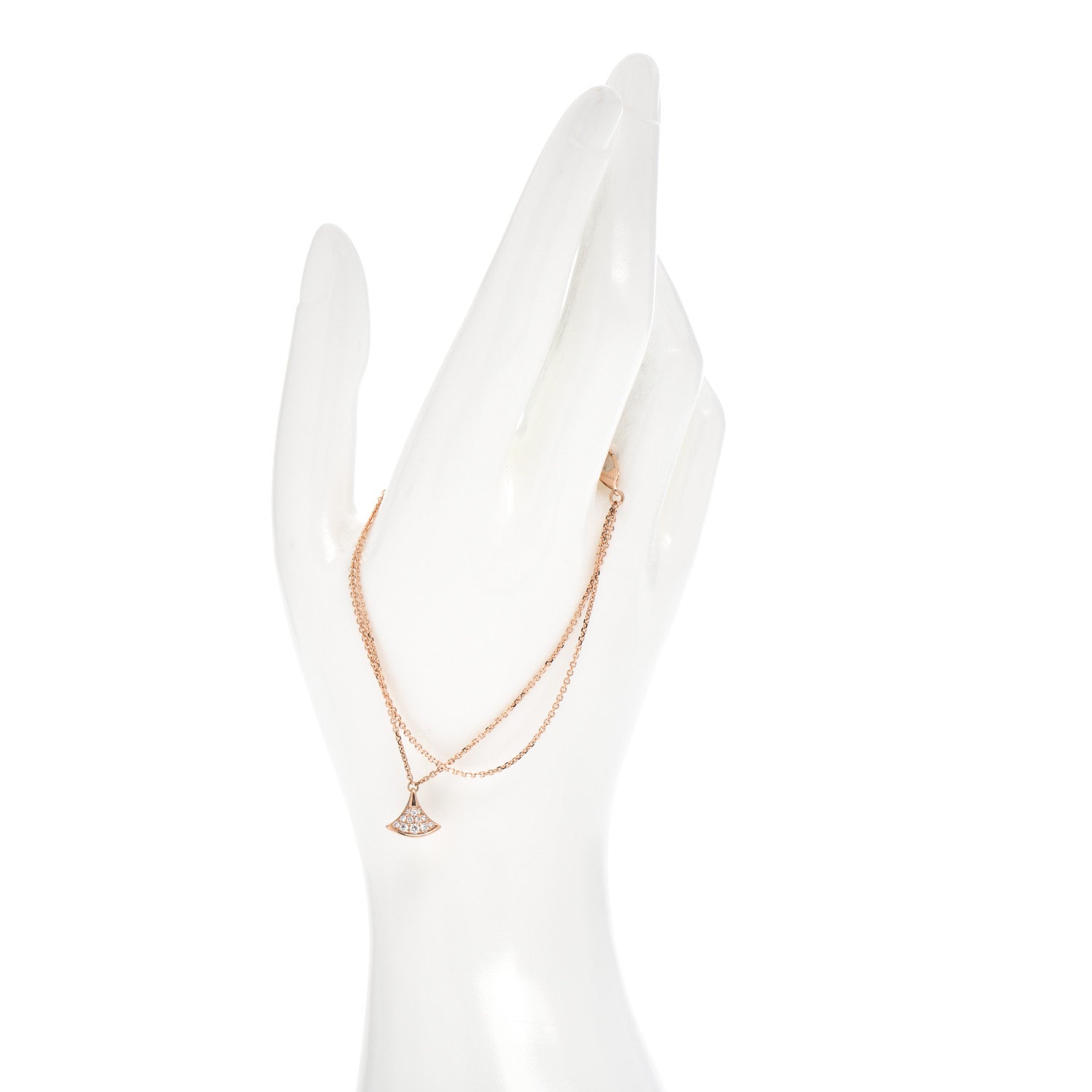 Bulgari 18K Rose Gold Diamond Divas' Dream Bracelet 2 of 5