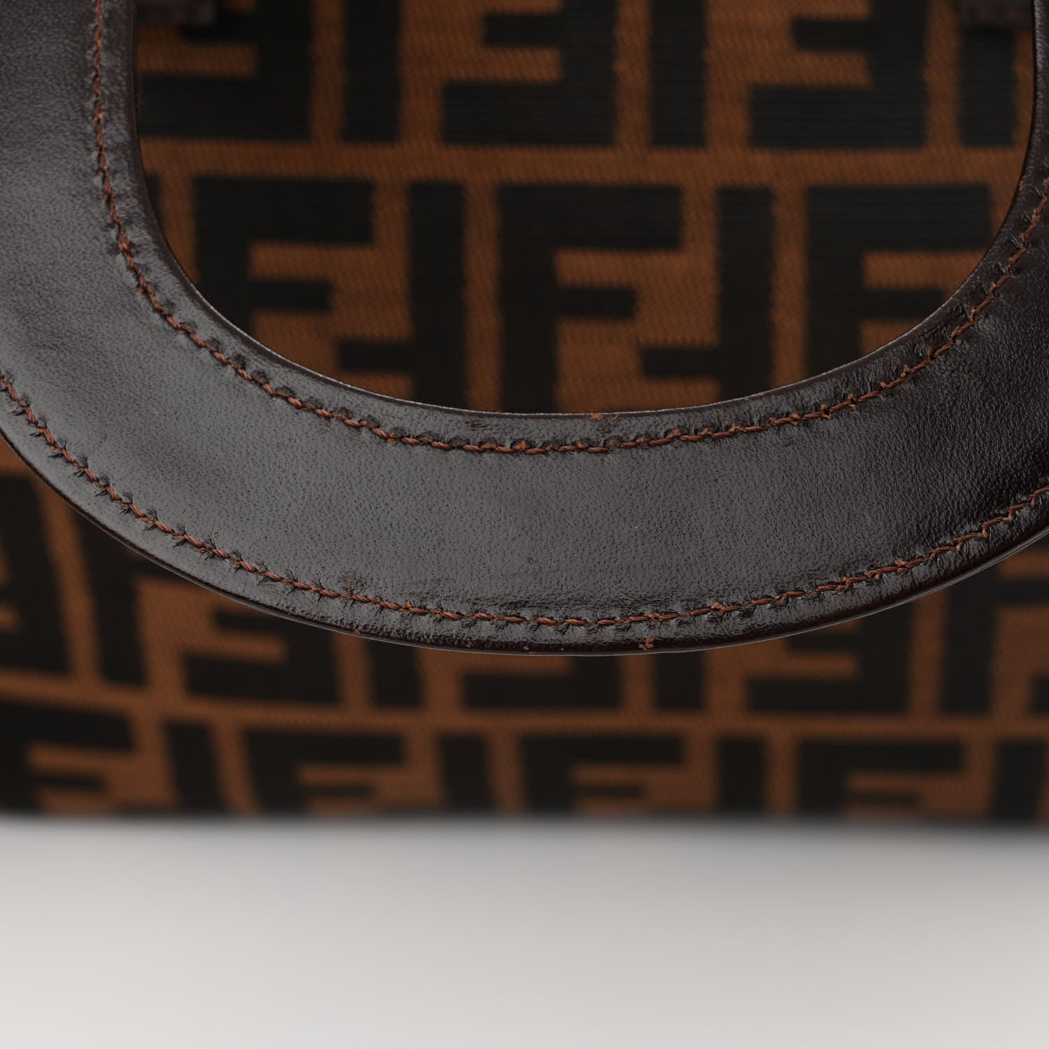 Fendi Zucca Small Holdall Tote Tobacco 10 of 12
