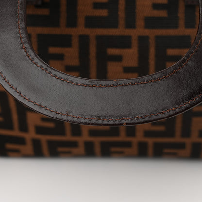 Fendi Zucca Small Holdall Tote Tobacco 10 of 12