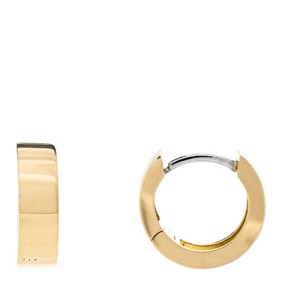 Roberto Coin 18K Yellow Gold Huggie Hoop Earrings 1 of 5