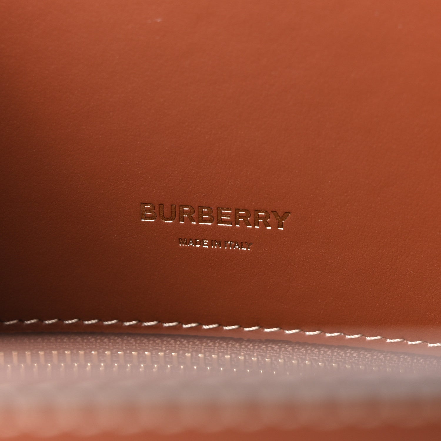 Burberry Calfskin Vintage Check Mini Two Handle Title Bag Archive Beige 6 of 10