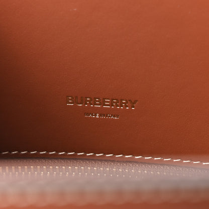 Burberry Calfskin Vintage Check Mini Two Handle Title Bag Archive Beige 6 of 10