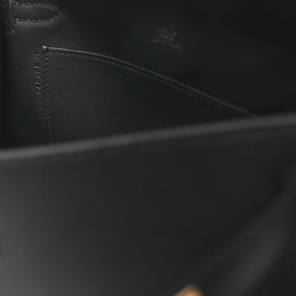Hermes Swift Kelly Pochette Clutch Black 7 of 12