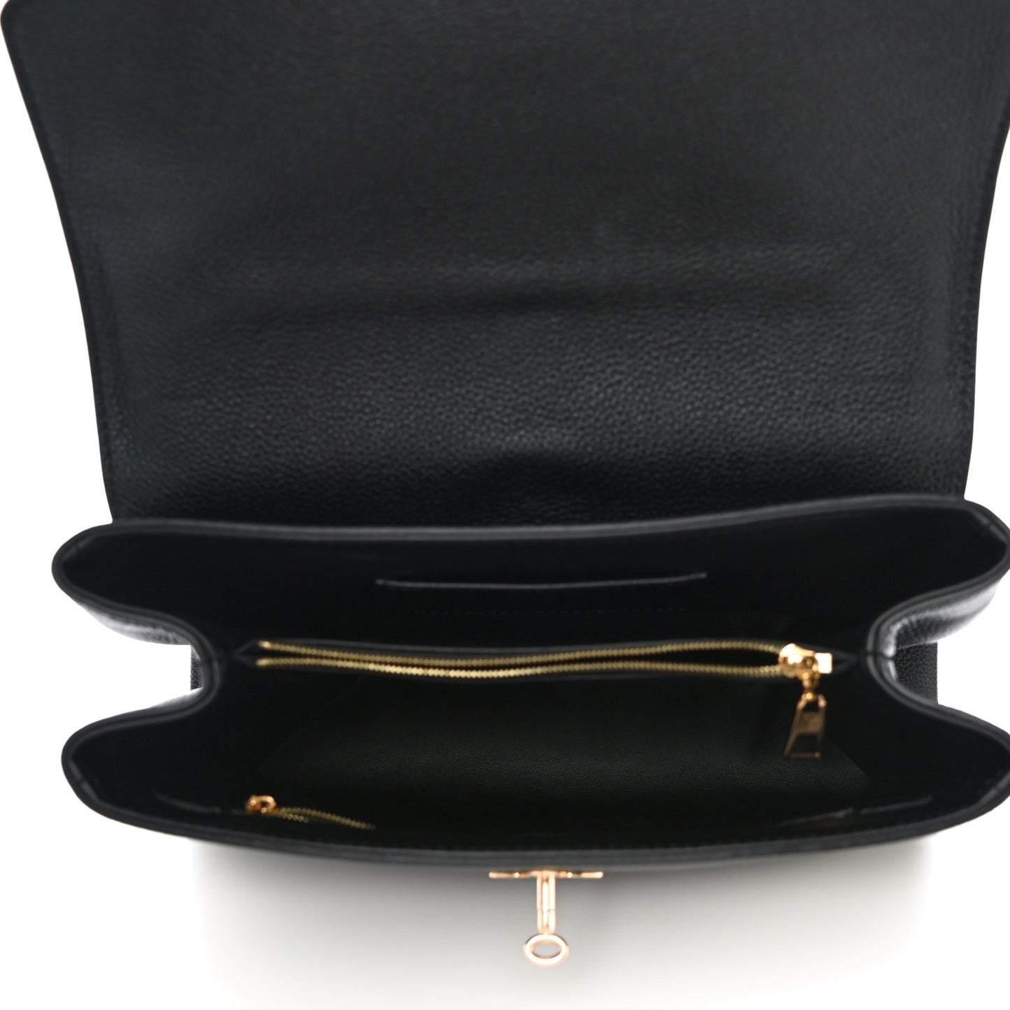 Grained Smooth Calfskin Rose Des Vents MM Black