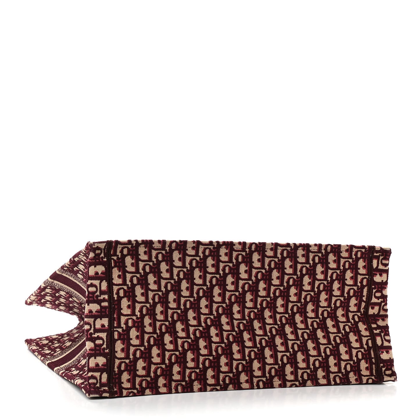 Oblique Large Book Tote Burgundy Multicolor