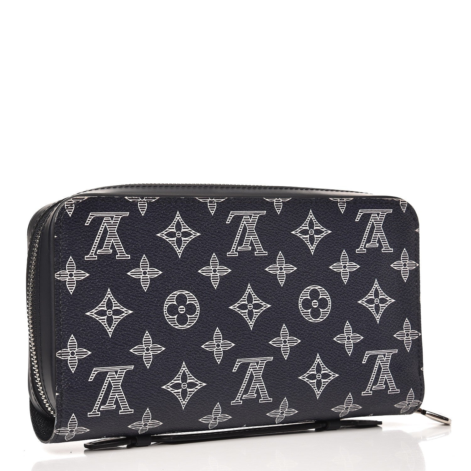 Louis Vuitton Savane Monogram Lion Chapman XL Zippy Wallet Ink 3 of 8