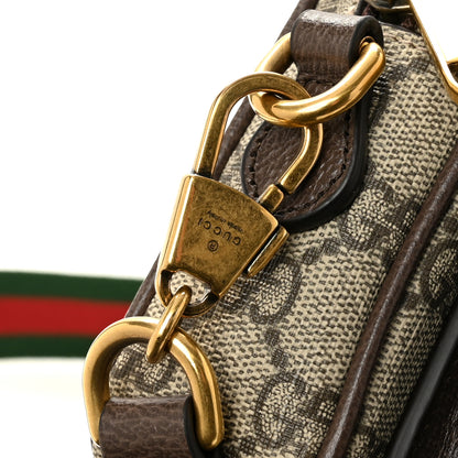 Gucci GG Supreme Monogram Web Mini Ophidia Bag Beige Ebony 11 of 12