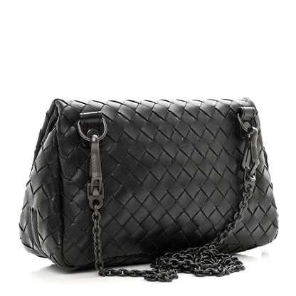 Bottega Veneta Nappa Intrecciato Mini Chain Messenger Black 3 of 10