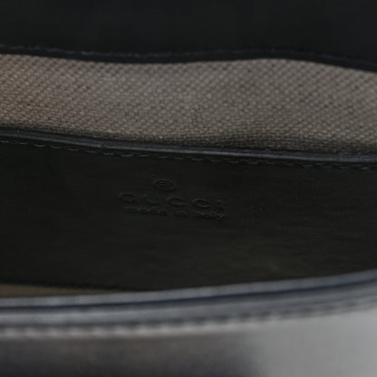 Gucci Calfskin Mini Bamboo Top Handle 3 Way Shoulder Bag Black 6 of 9