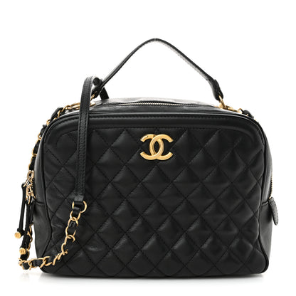 Chanel Calfskin Quilted CC Medium Vanity Case Black 1 of 13