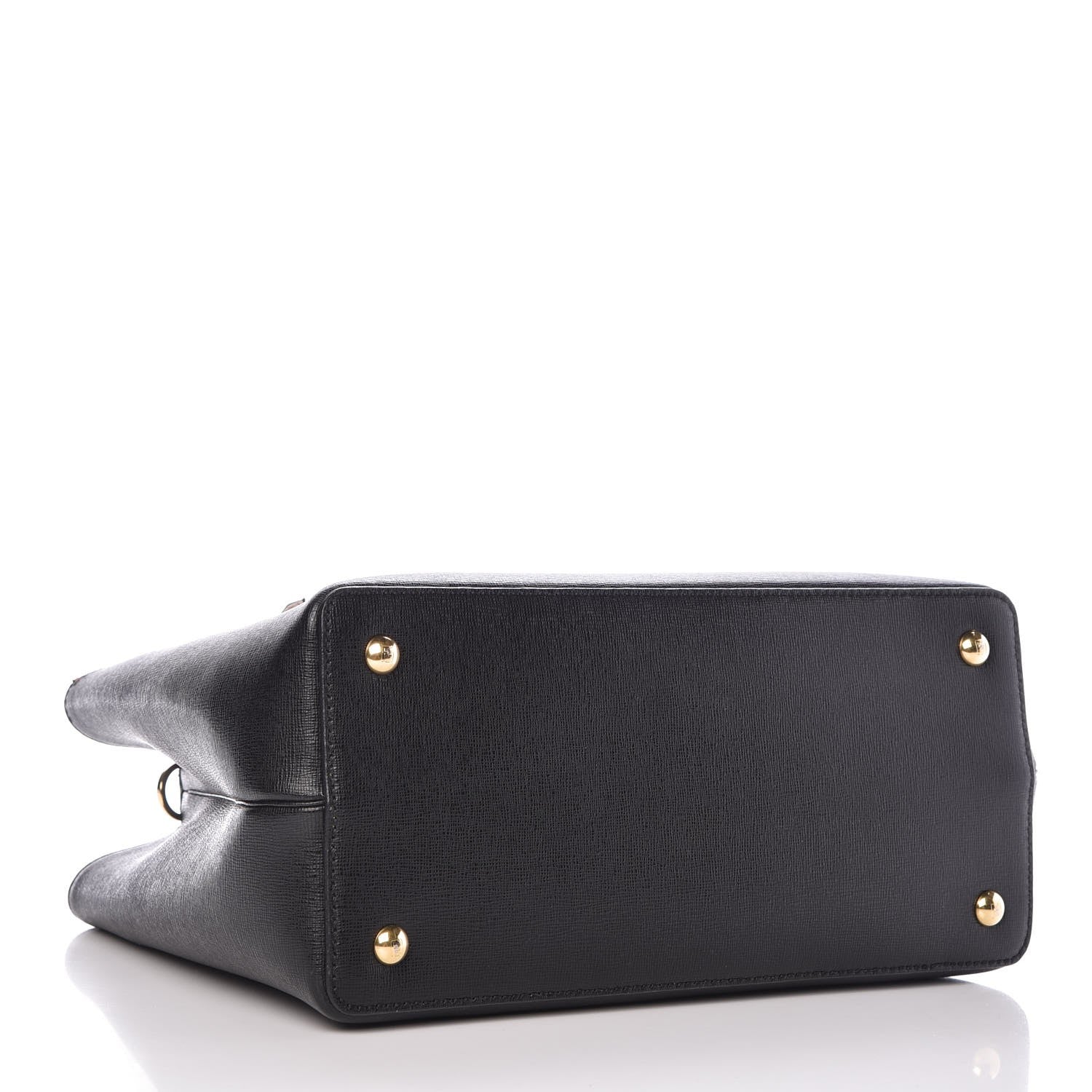Fendi Vitello Elite Monster Petite 2Jours Tote Multicolor Black Grigio Polvere Multicolor 4 of 10