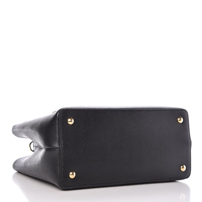 Fendi Vitello Elite Monster Petite 2Jours Tote Multicolor Black Grigio Polvere Multicolor 4 of 10