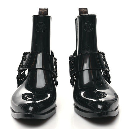 Louis Vuitton Rubber Monogram Rhapsody Ankle Boots 36 Black 2 of 8
