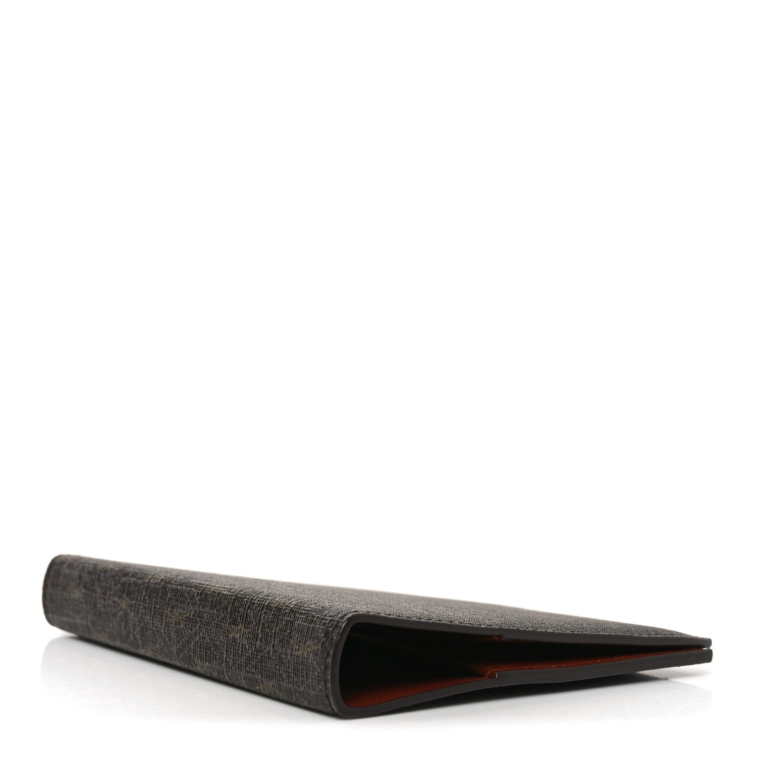 Saint Laurent Classic Toile Monogram A6 Agenda Sleeve Chocolate Kaki 4 of 6