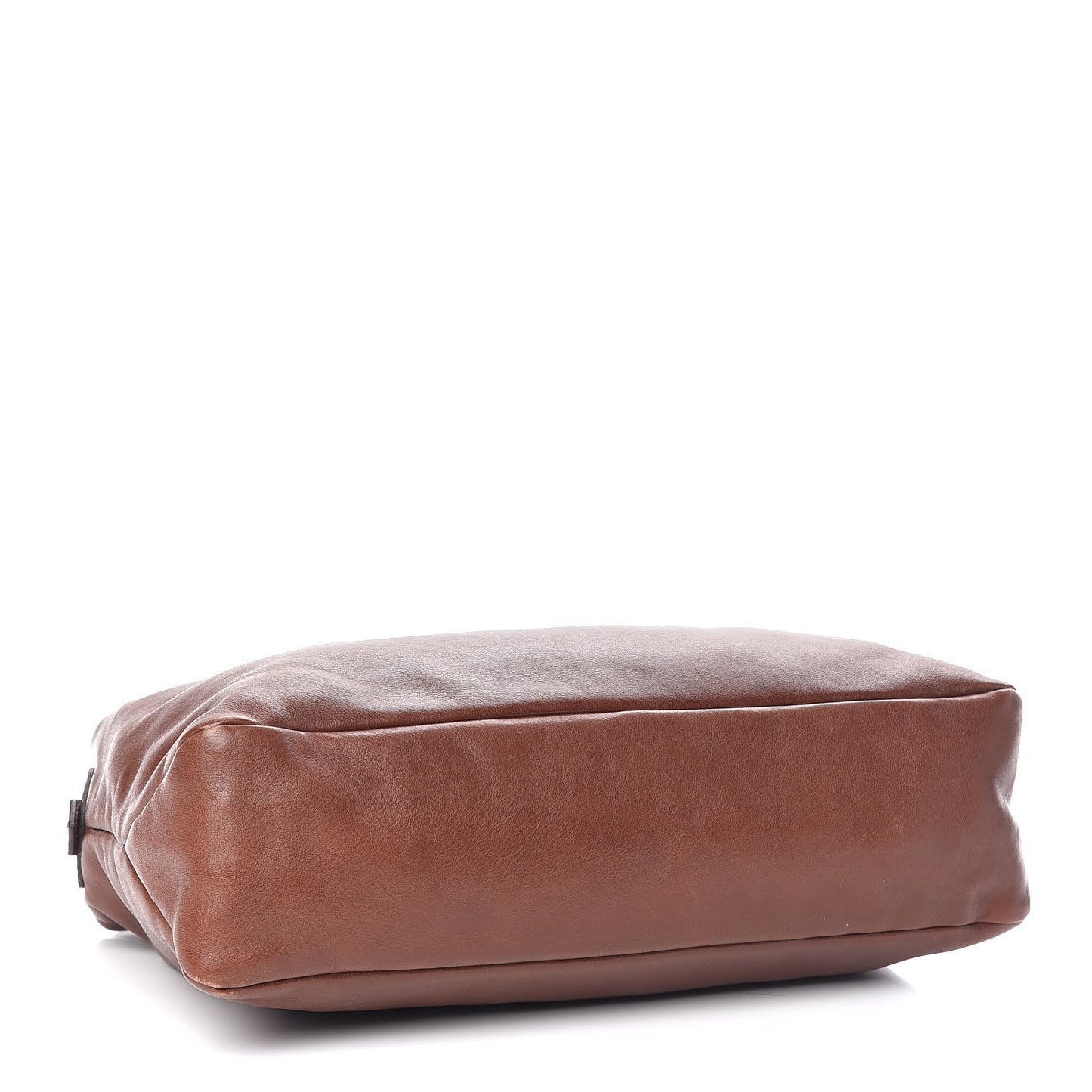 Calfskin Medium Horsebit Chain Hobo Brown