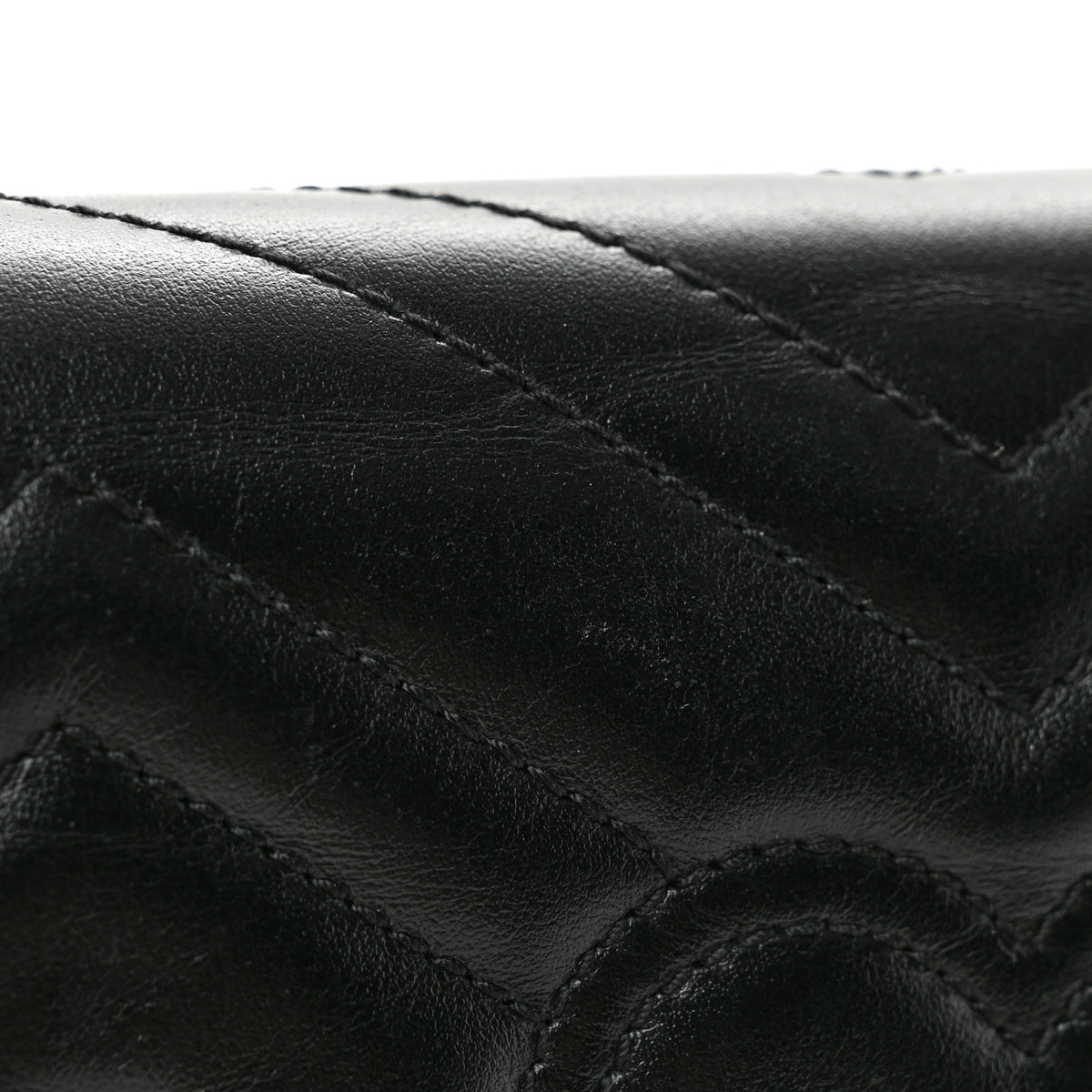 Gucci Calfskin Matelasse Super Mini GG Marmont Shoulder Bag Black 12 of 12