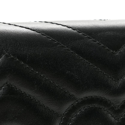 Gucci Calfskin Matelasse Super Mini GG Marmont Shoulder Bag Black 12 of 12