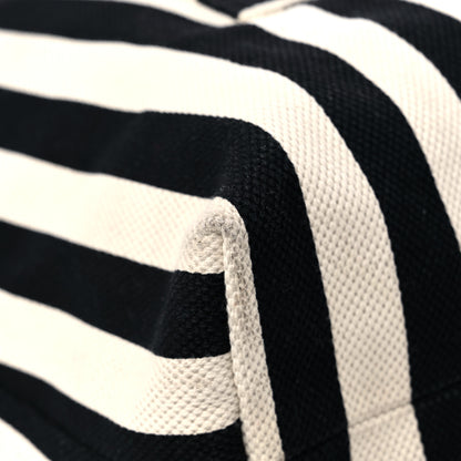 Gucci Cotton Canvas Stripe Logo Mens Tote White Black 8 of 17