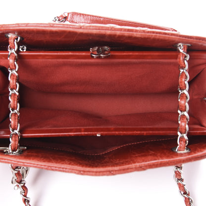 Chanel Glazed Calfskin Quilted Medium Just Mademoiselle Red 5 of 10