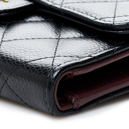 Chanel Caviar Quilted Medium Flap Wallet Black 10 of 10