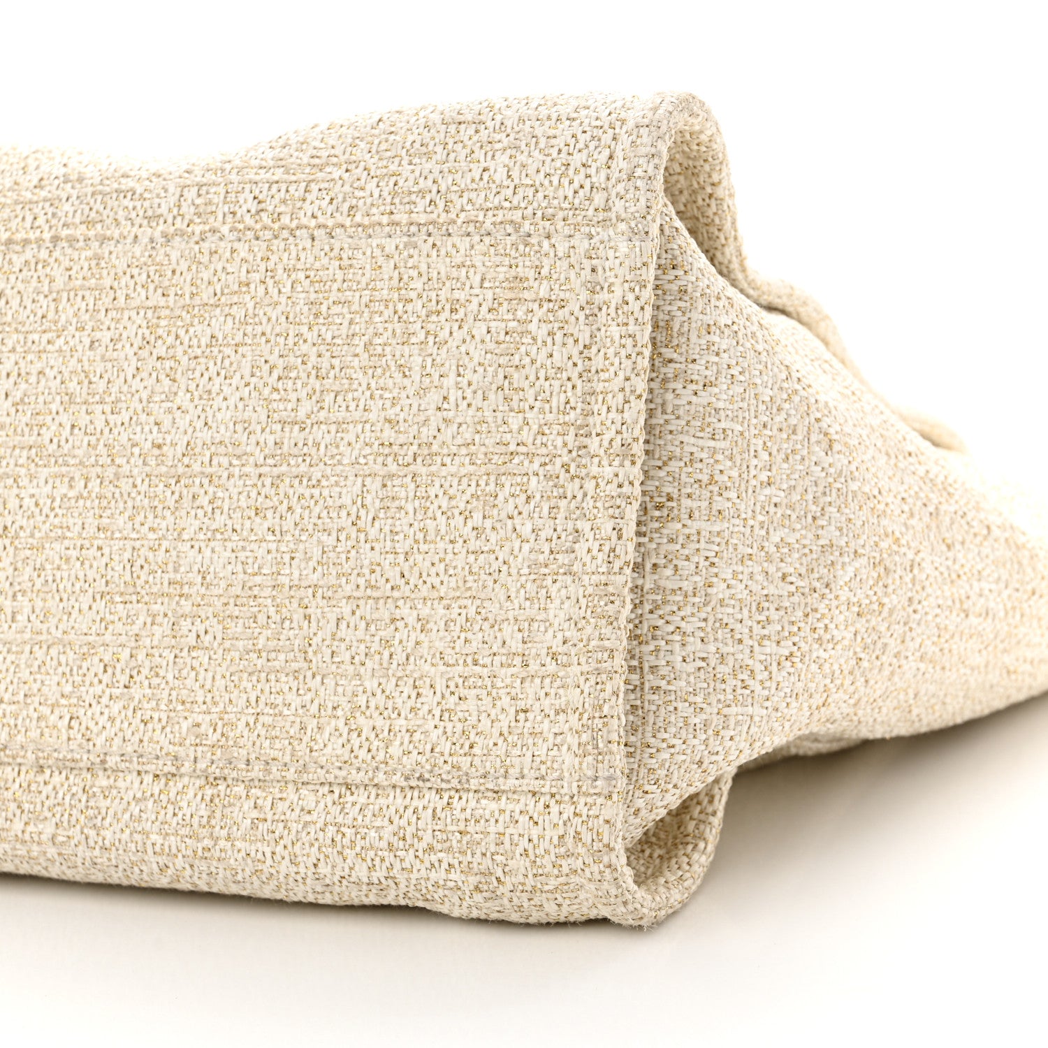 Chanel Lurex Boucle Medium Deauville Tote White 10 of 16
