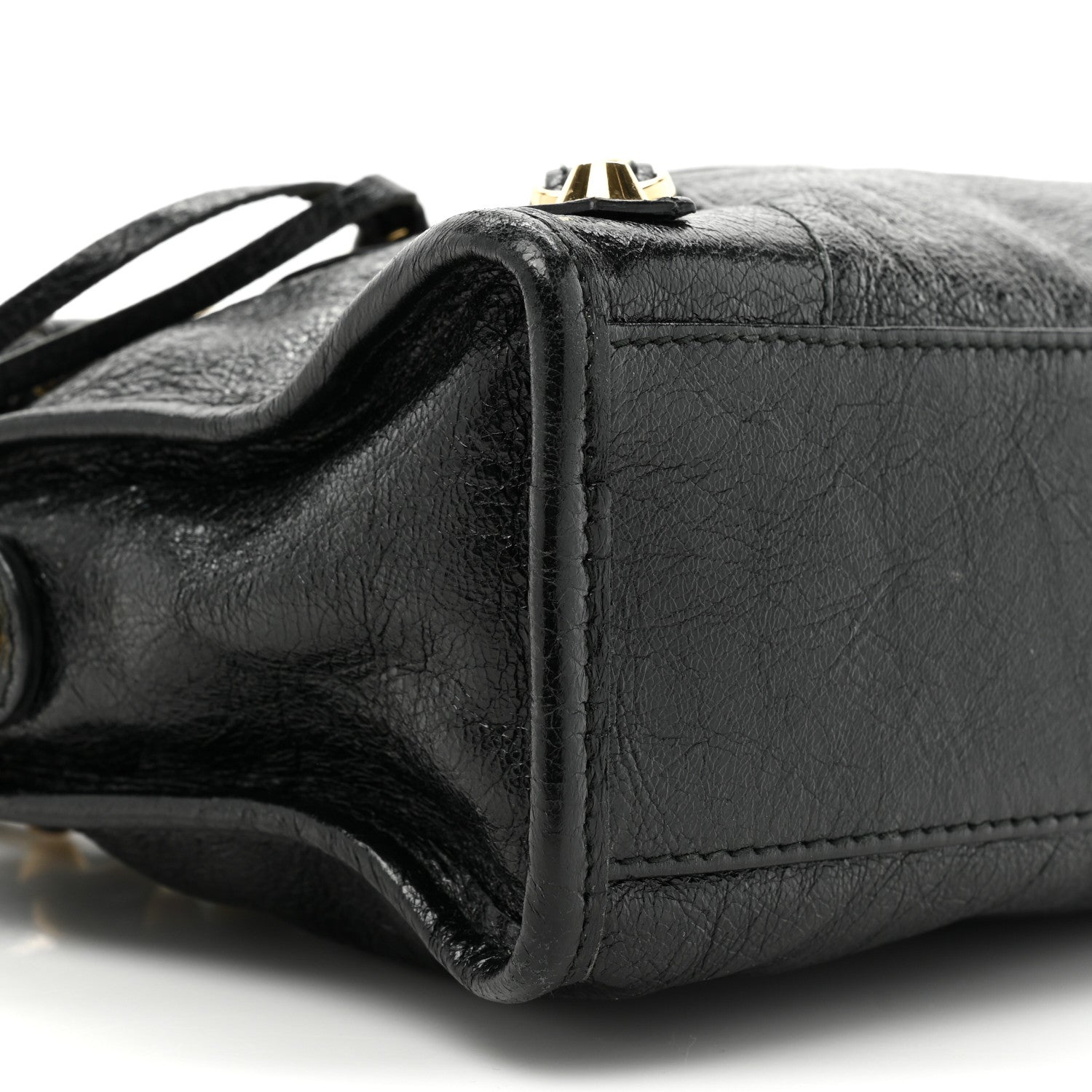 Balenciaga Agneau Classic Gold Hardware Mini City Black 9 of 14