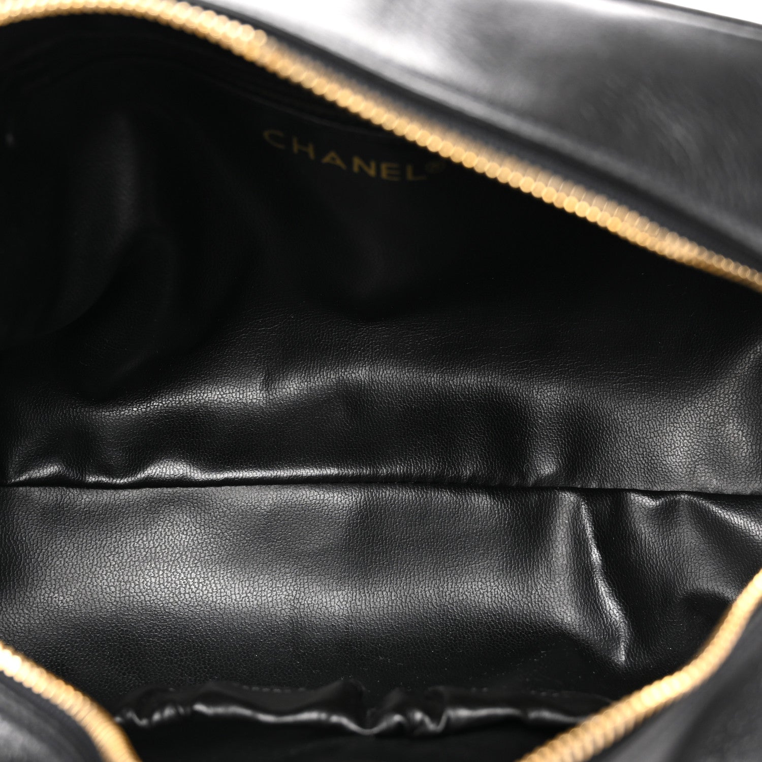 Chanel Lambskin Diamond Stitch Cosmetic Case Black 5 of 9