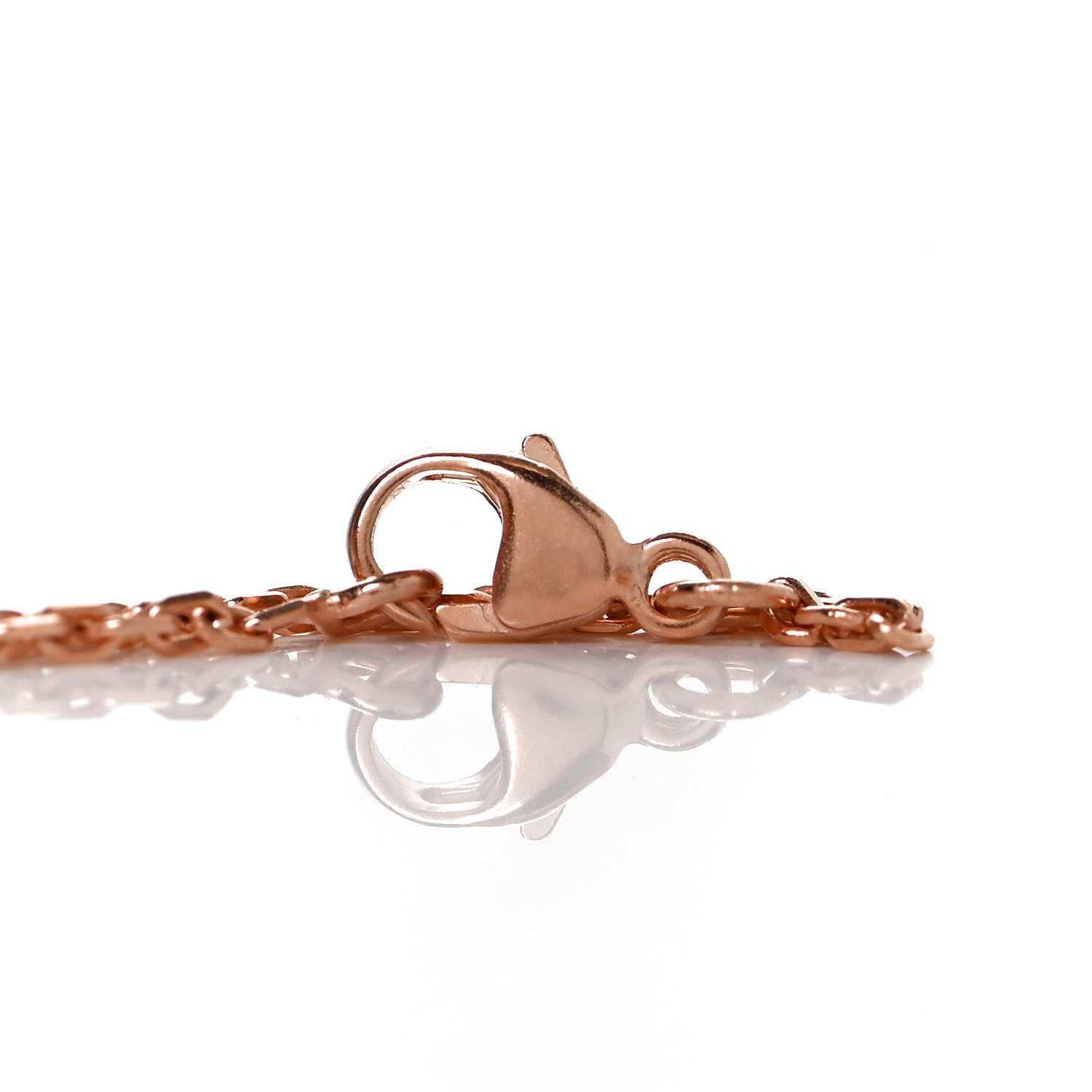 Hermes Lacquered Rose Gold Mini Pop H Pendant Necklace Marron Glace 5 of 7