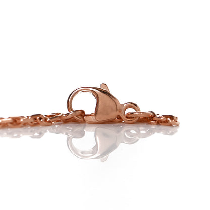 Hermes Lacquered Rose Gold Mini Pop H Pendant Necklace Marron Glace 5 of 7