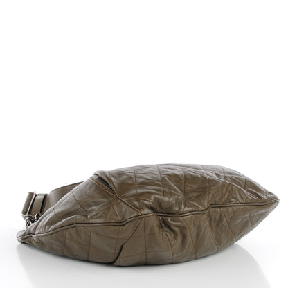 Chanel Calfskin Coco Pleats Hobo Taupe 4 of 7
