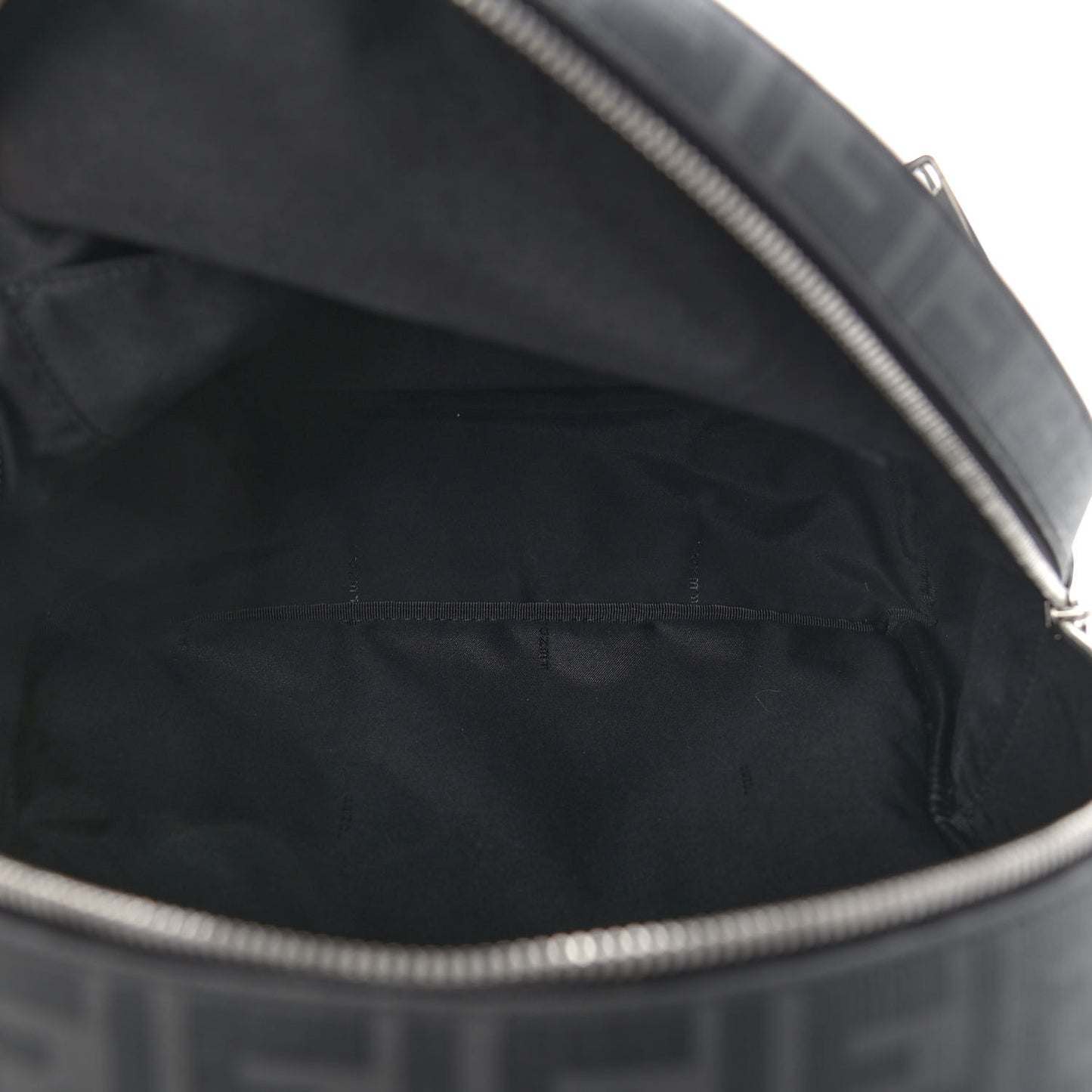 Glazed Fabric Nylon FF 1974 Diagonal Pouch Pocket Backpack Black Sunflower
