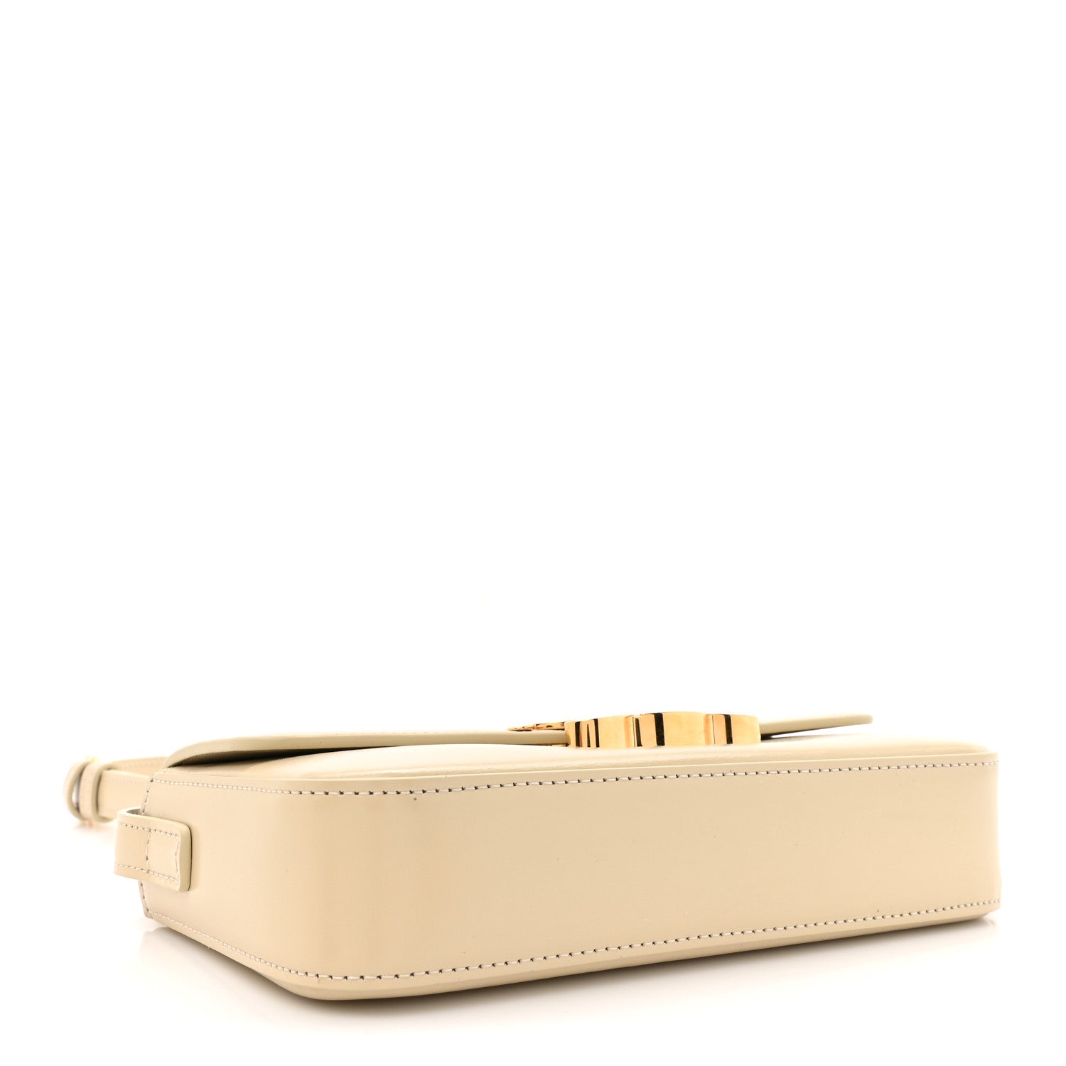 Celine Natural Calfskin Triomphe Shoulder Bag Ivory 4 of 14