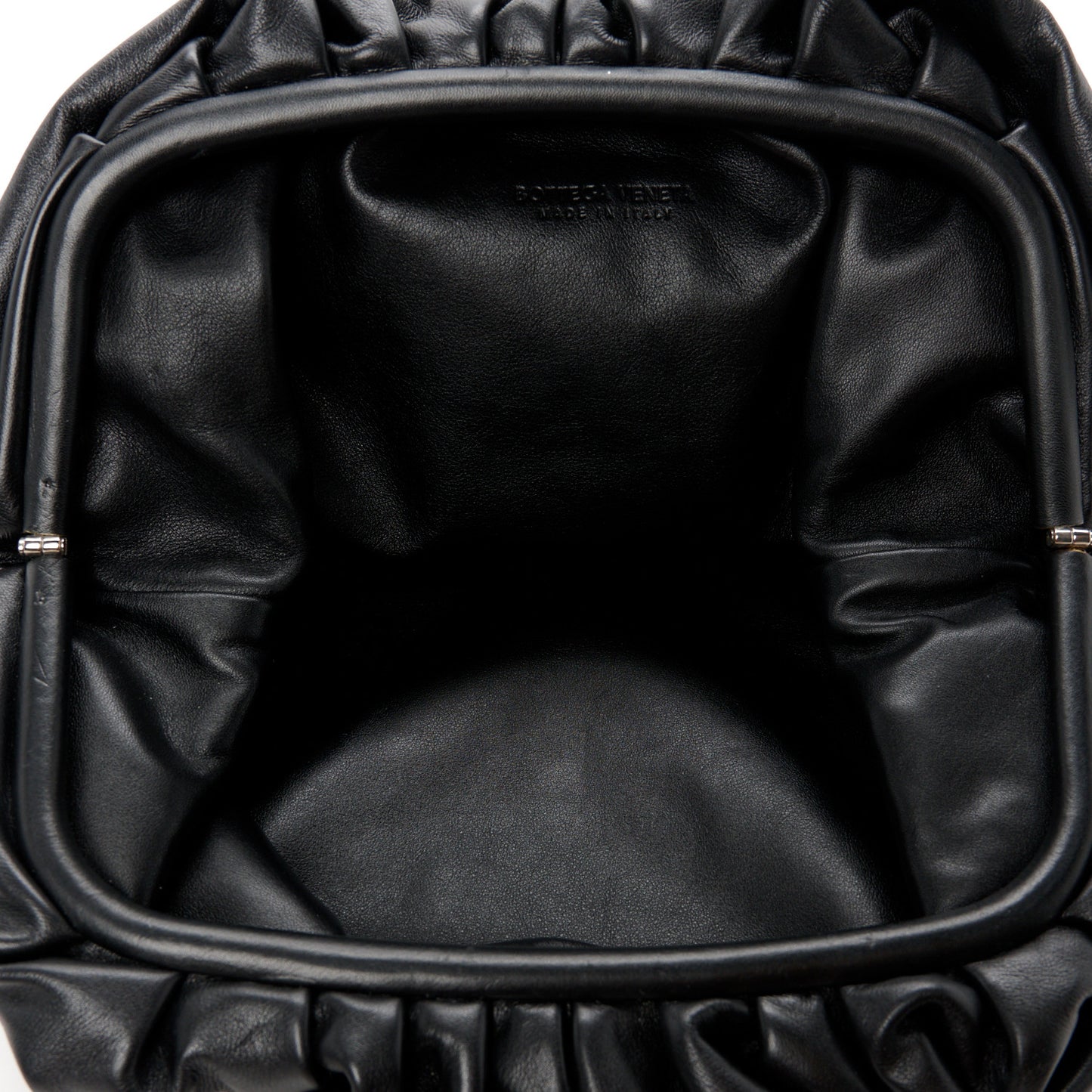 Smooth Butter Calf The Pouch Oversized Clutch Black