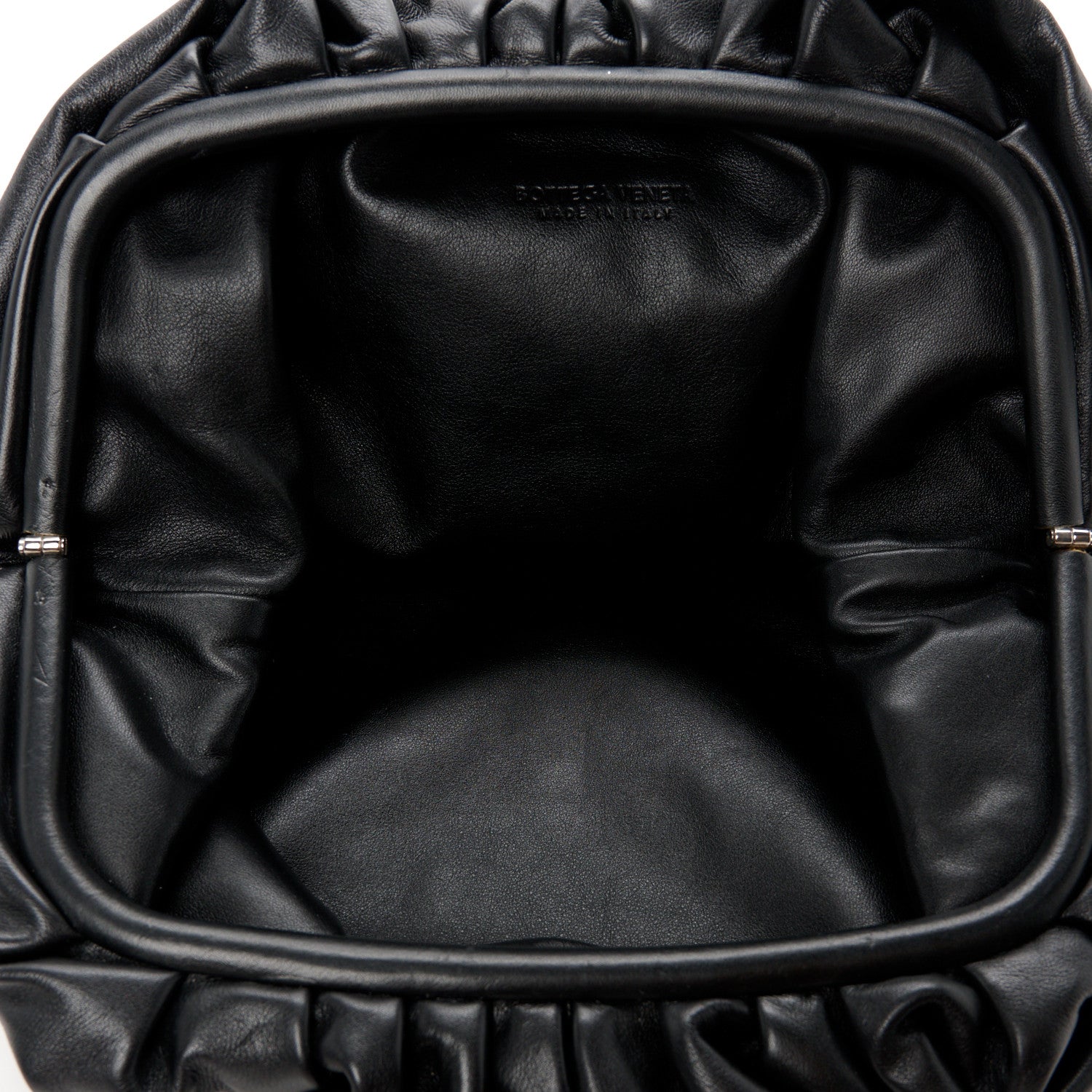Bottega Veneta Smooth Butter Calf The Pouch Oversized Clutch Black 5 of 11