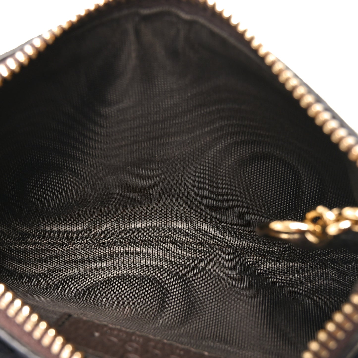 GG Supreme Monogram Key Case Brown