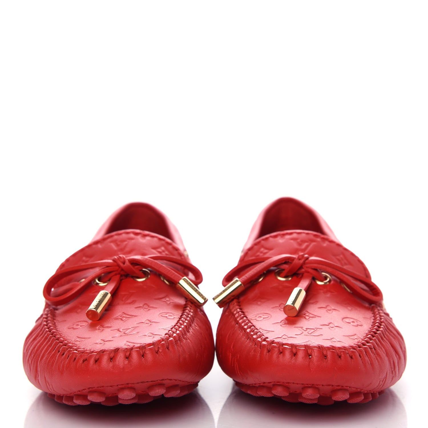 Louis Vuitton Empreinte Gloria Loafers 36.5 Rouge 2 of 10