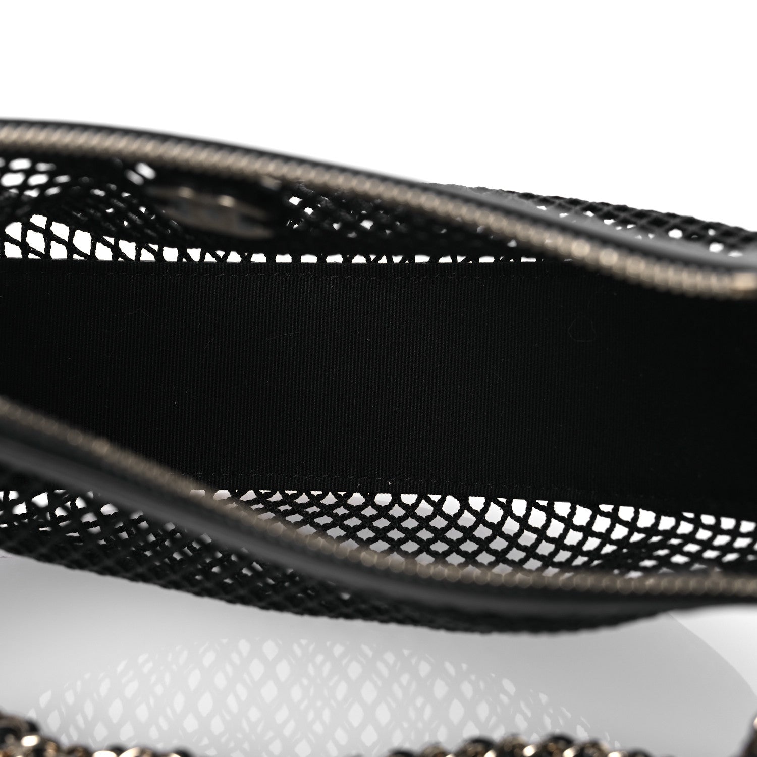 Chanel Mesh Shiny Lambskin Chain Hobo Black 6 of 16
