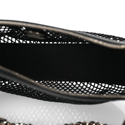 Chanel Mesh Shiny Lambskin Chain Hobo Black 6 of 16