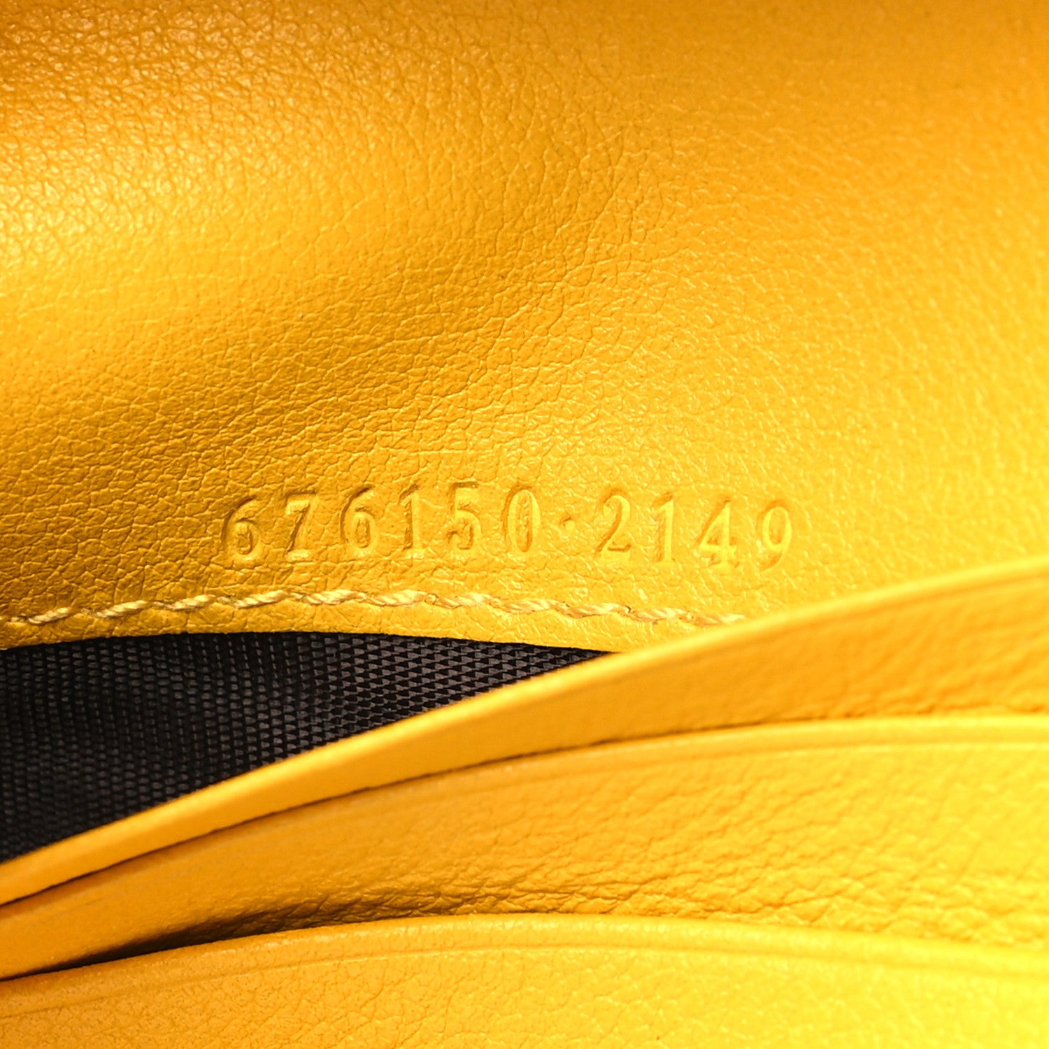 Gucci Wonka Grain Calfskin GG Monogram Embossed Card Case Wallet Stone Topaz 7 of 8