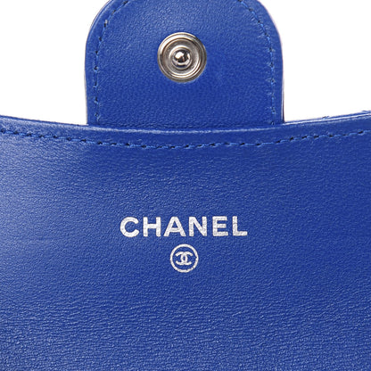Chanel Lambskin Quilted Card Holder Royal Blue 6 of 10