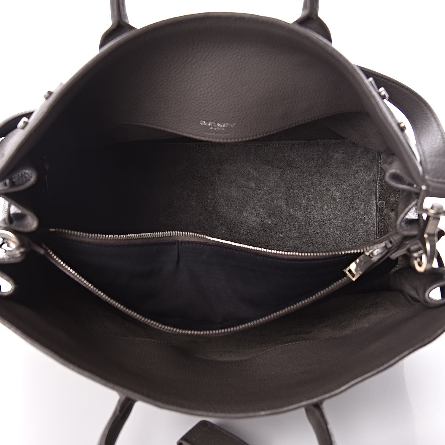 Saint Laurent Grained Calfskin Medium Souple Sac De Jour Kaki Militaire 5 of 12