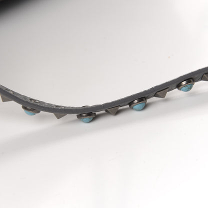 Valentino Garavani Grained Calfskin Turquoise Small Rockstud Rolling Tote Light Stone 11 of 14