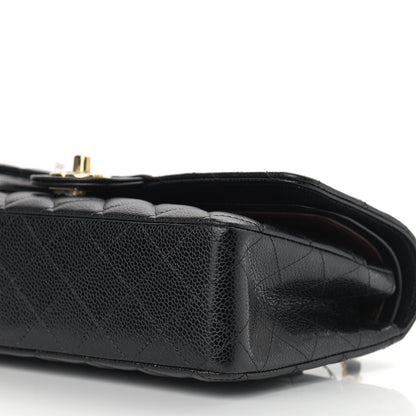 Chanel Caviar Quilted Medium Double Flap Black 9 of 10