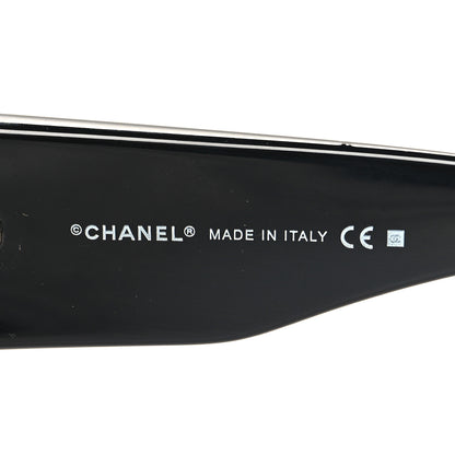 Chanel Acetate Crystal CC Sunglasses 6008-B Black 5 of 7